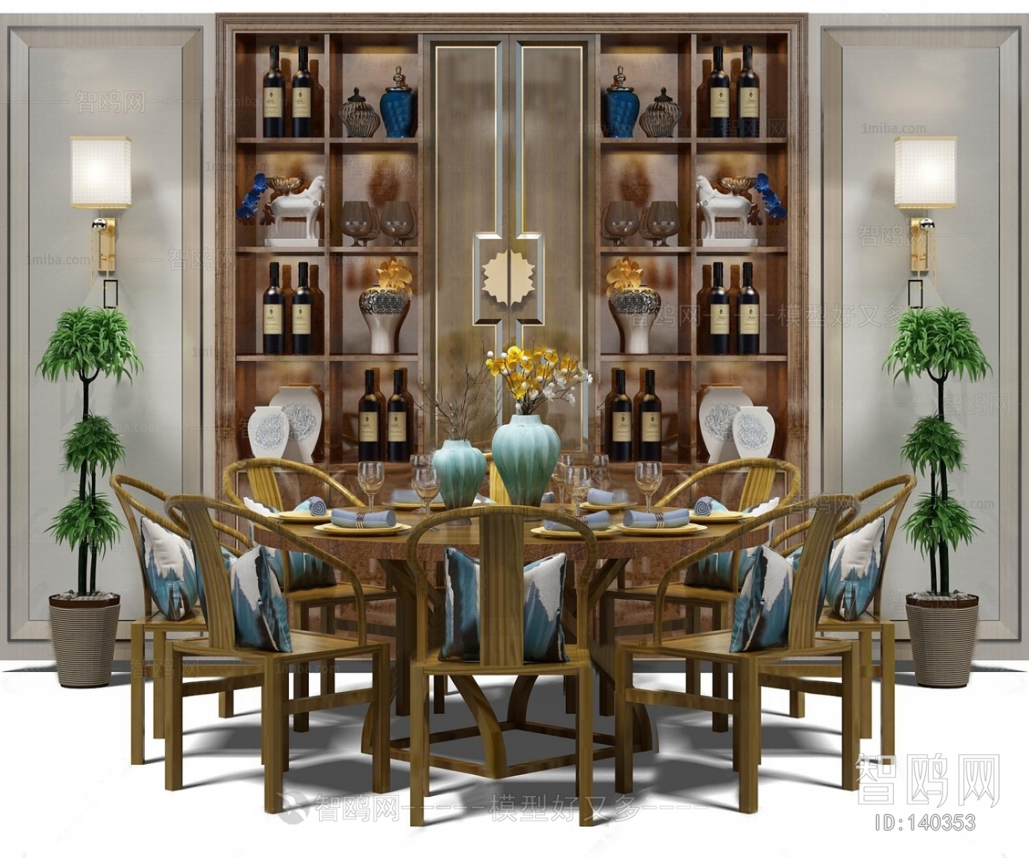 New Chinese Style Dining Table And Chairs