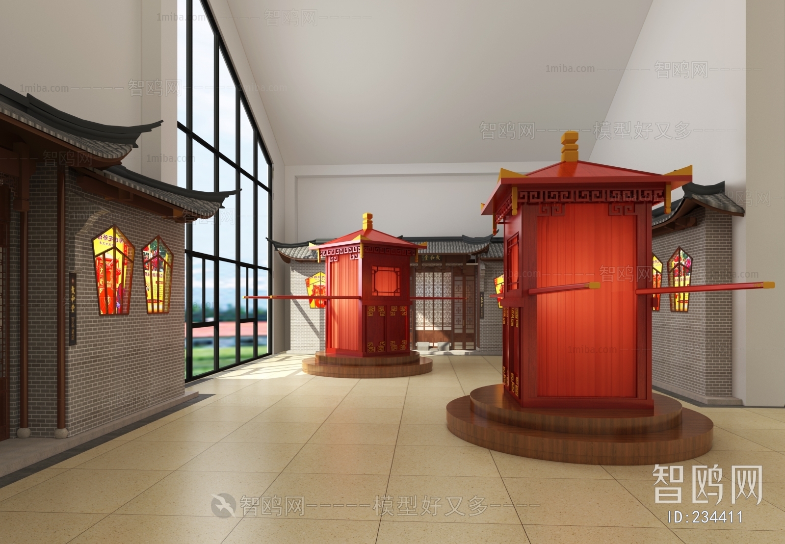 New Chinese Style Exhibition Hall