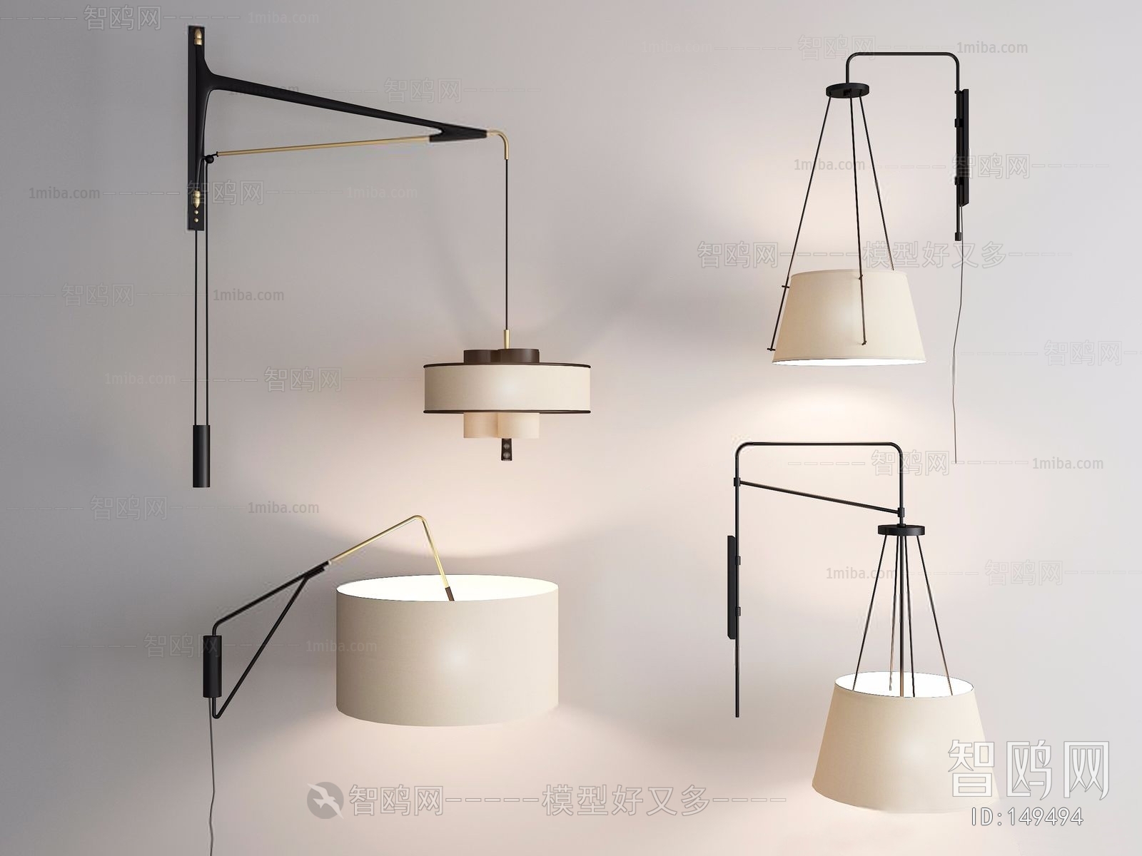 New Chinese Style Wall Lamp