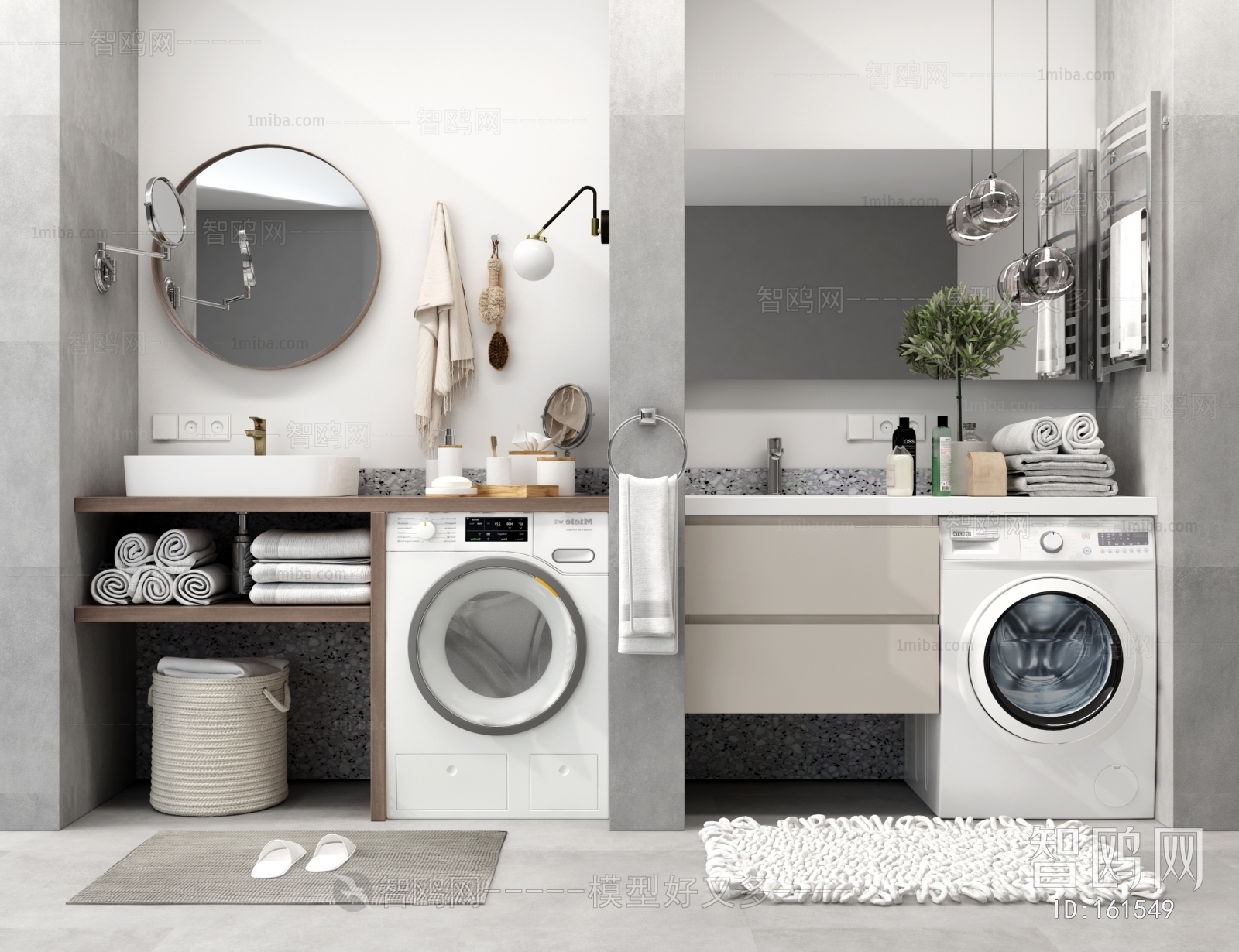 Modern Laundry Cabinet