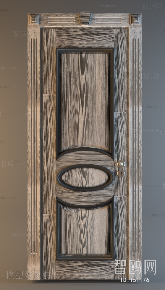 Modern Solid Wood Door