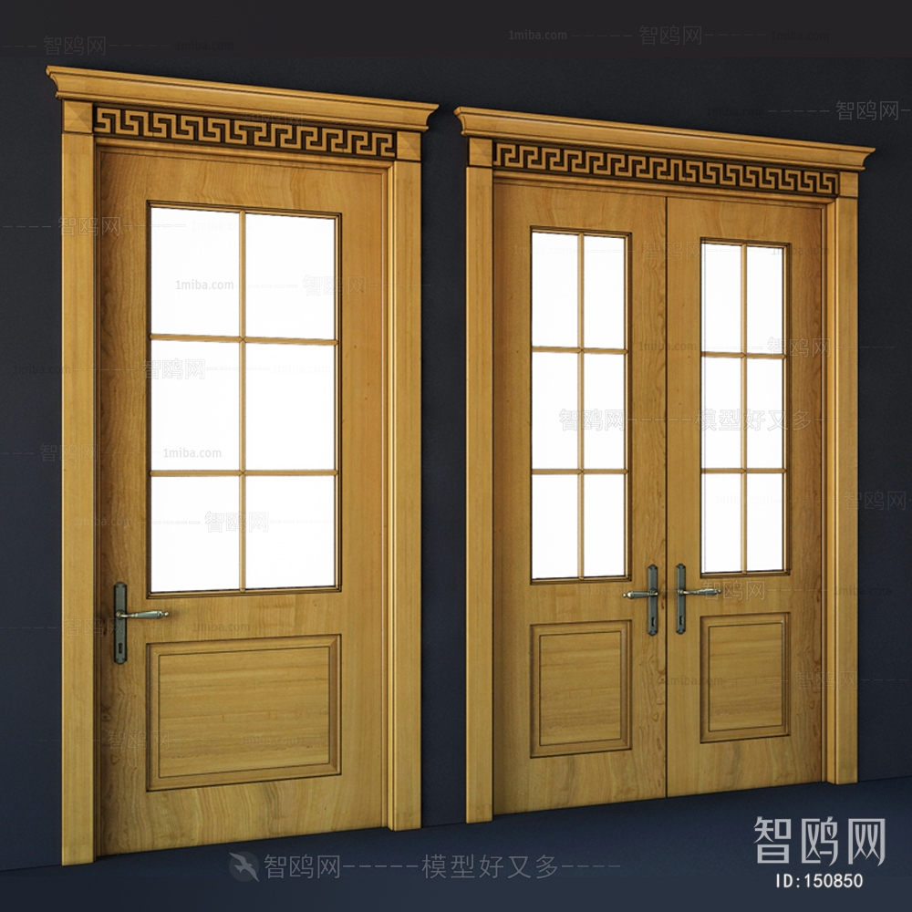 Modern Solid Wood Door