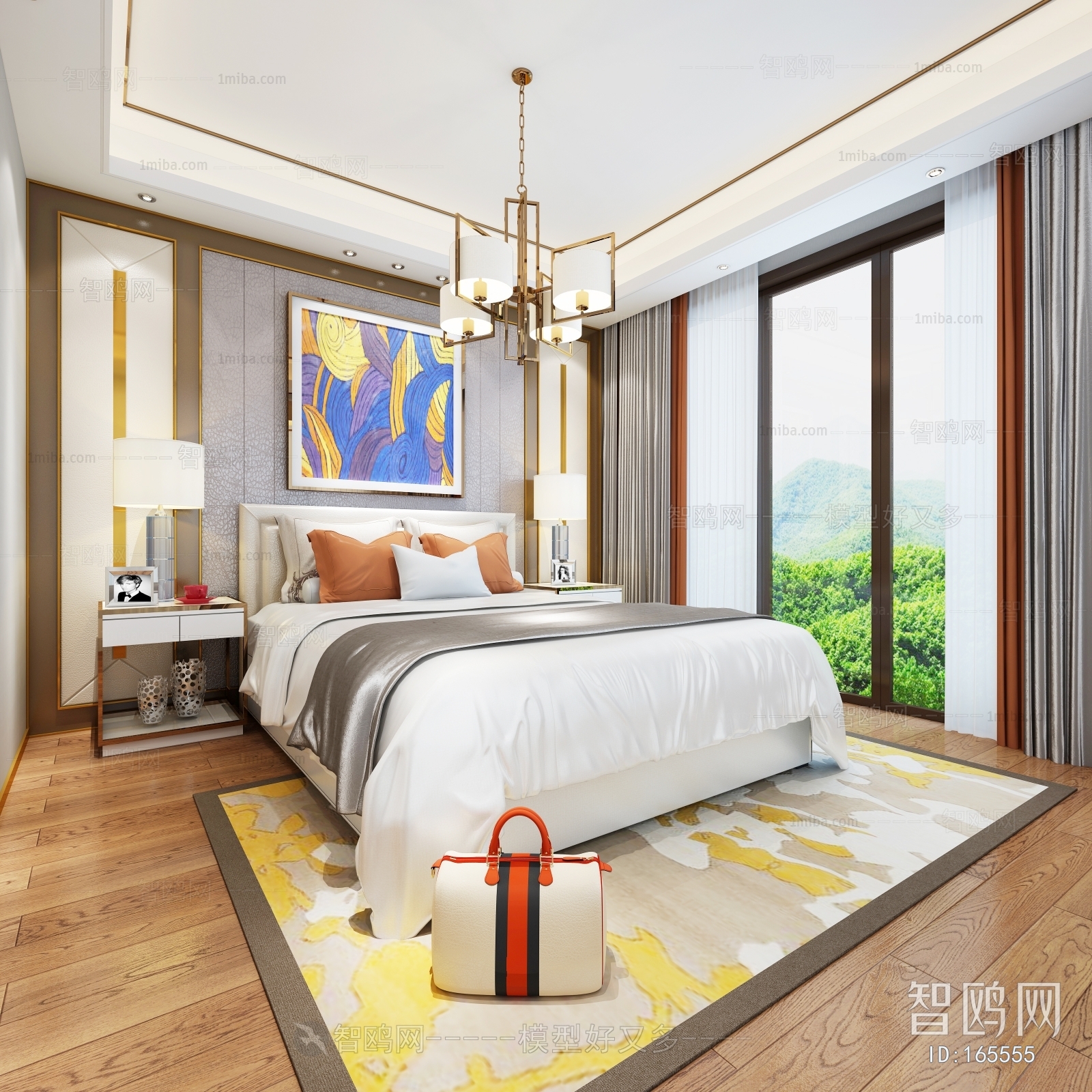 New Chinese Style Bedroom