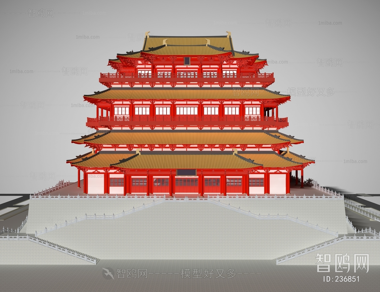 Chinese Style Ancient Architectural Buildings