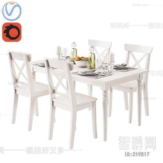 American Style Dining Table And Chairs