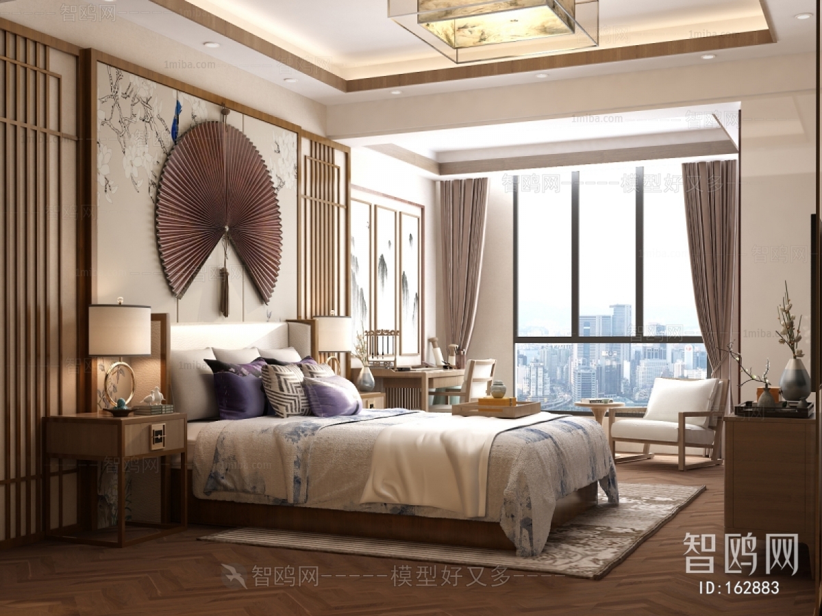 New Chinese Style Bedroom