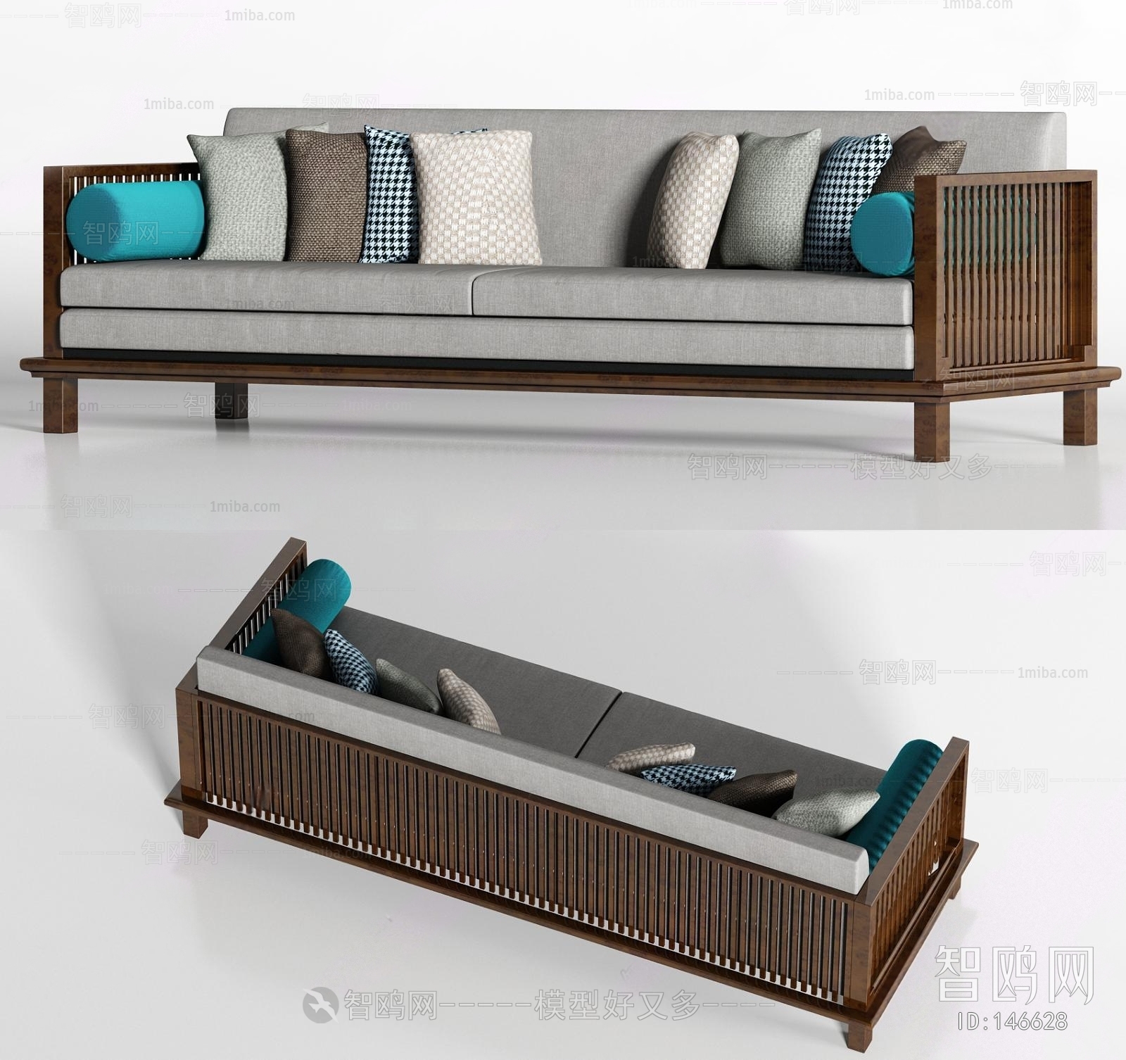 New Chinese Style A Sofa For Two