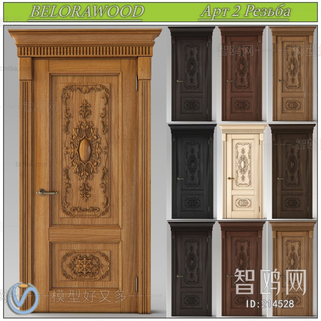 European Style Solid Wood Door