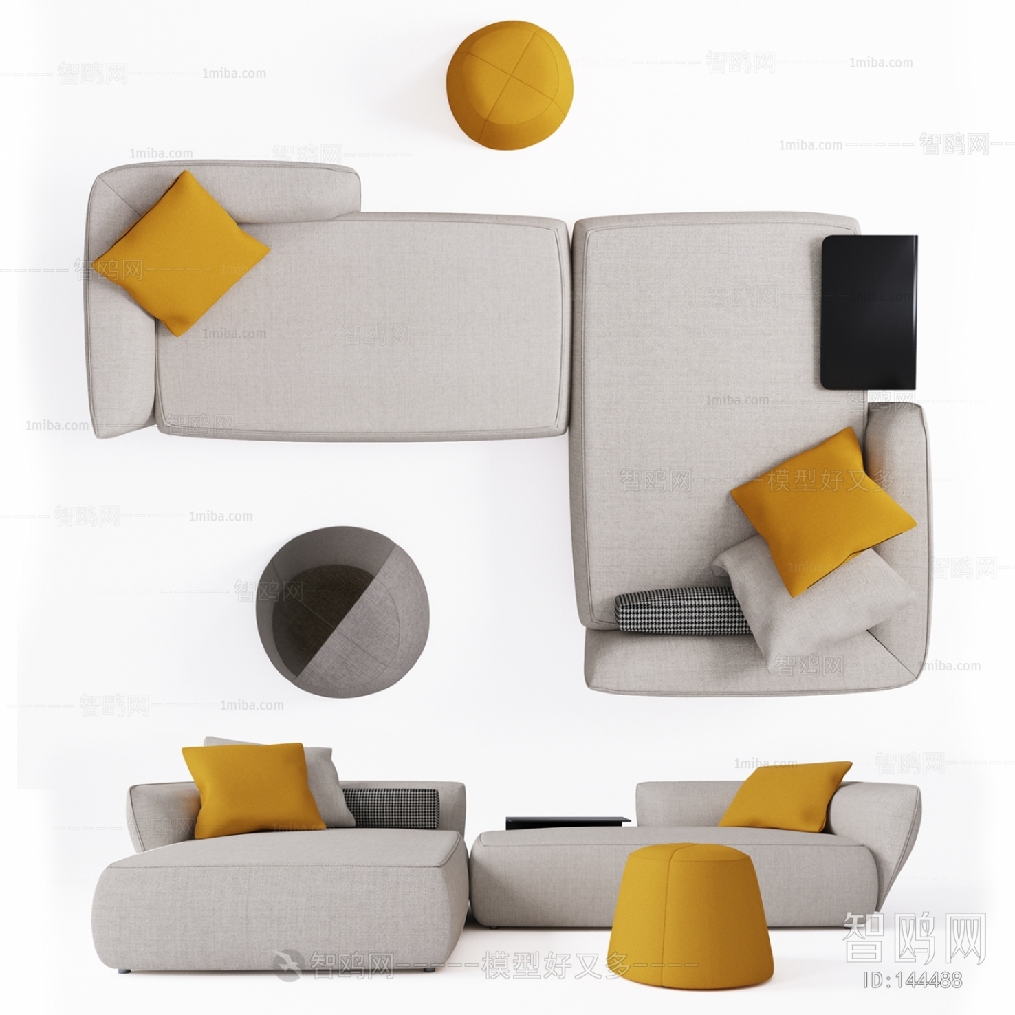 Modern Multi Person Sofa