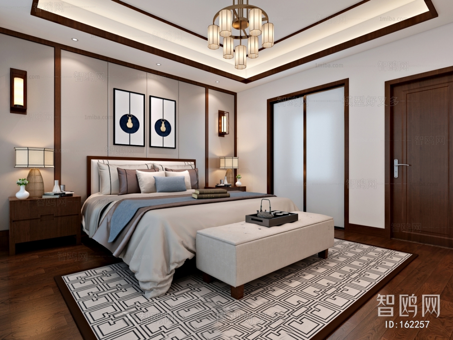 New Chinese Style Bedroom