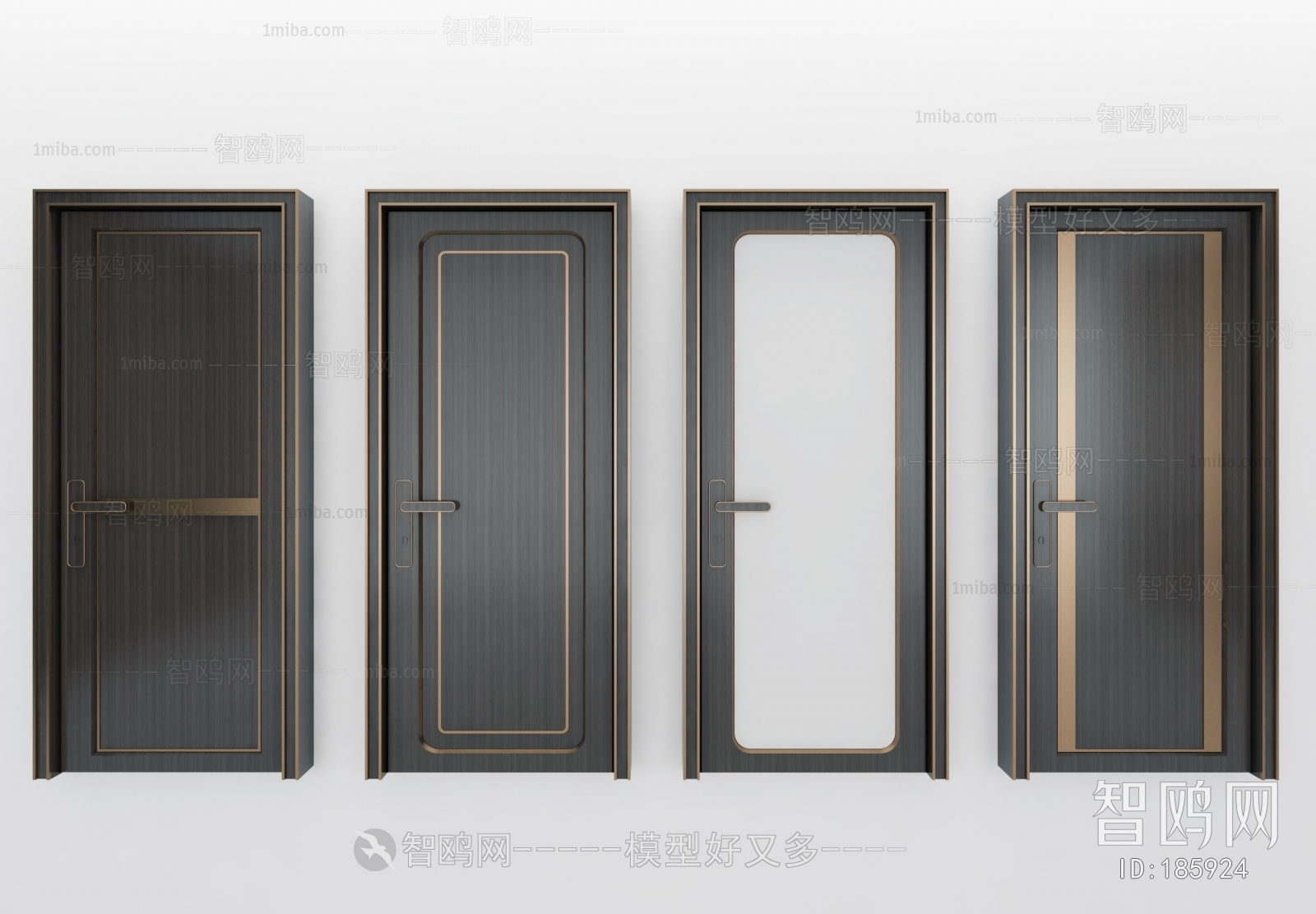 New Chinese Style Solid Wood Door