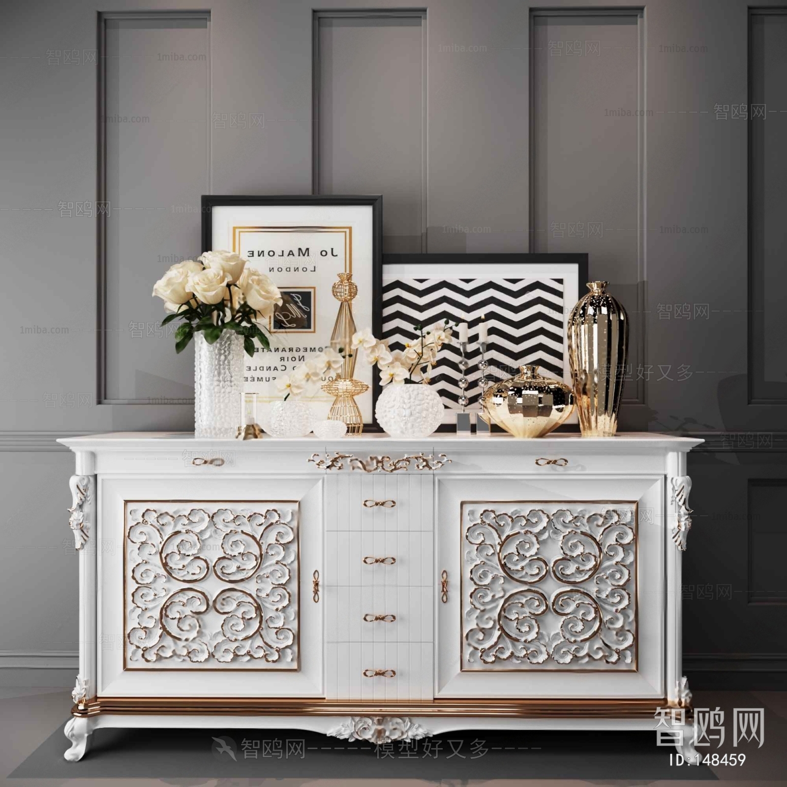 European Style Side Cabinet/Entrance Cabinet