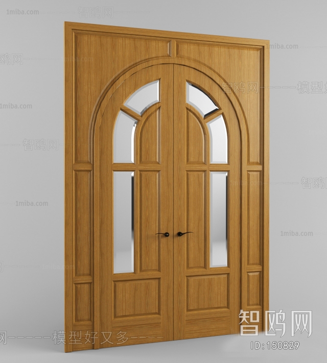 Modern Solid Wood Door