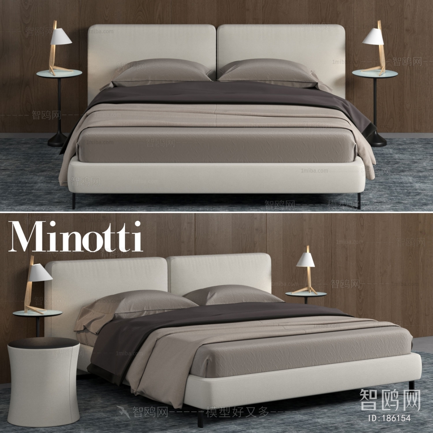 Modern Simple Style Double Bed