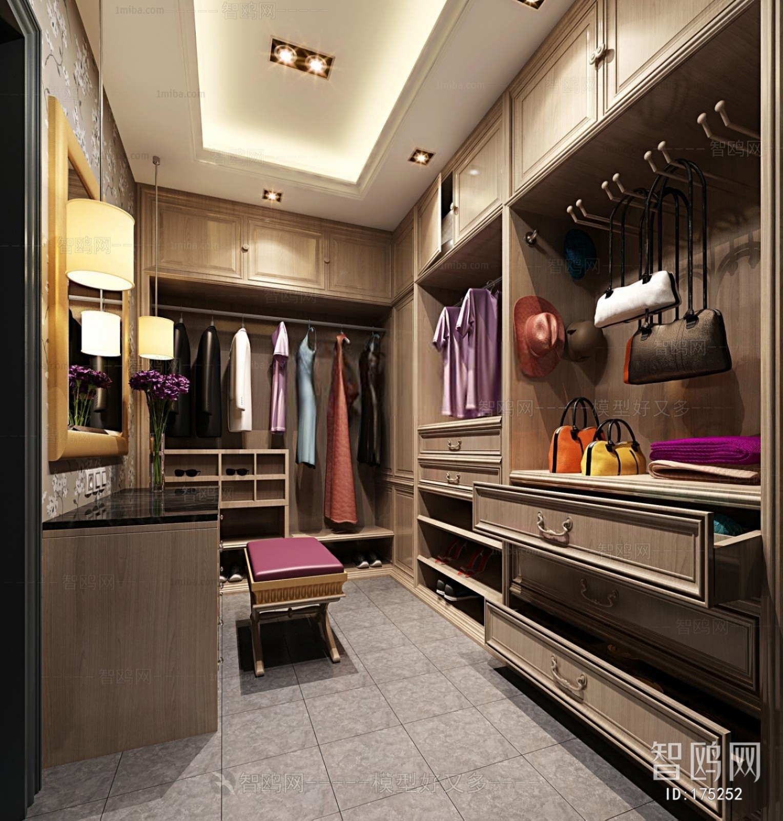 Modern Clothes Storage Area