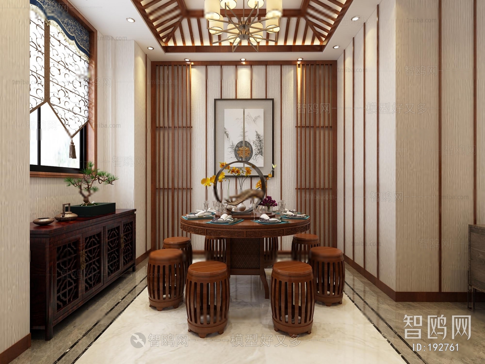 New Chinese Style Dining Room