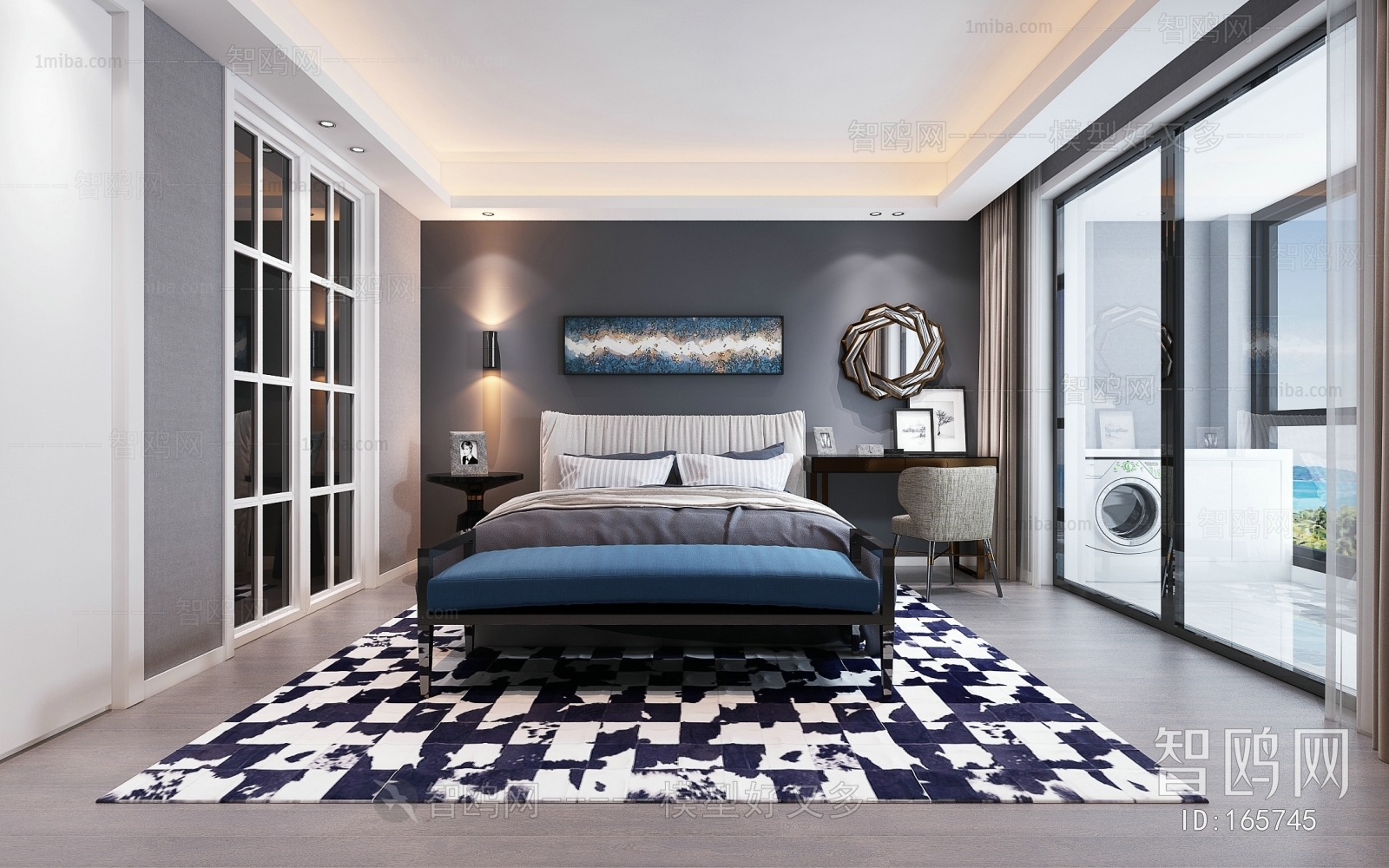 Post Modern Style Bedroom