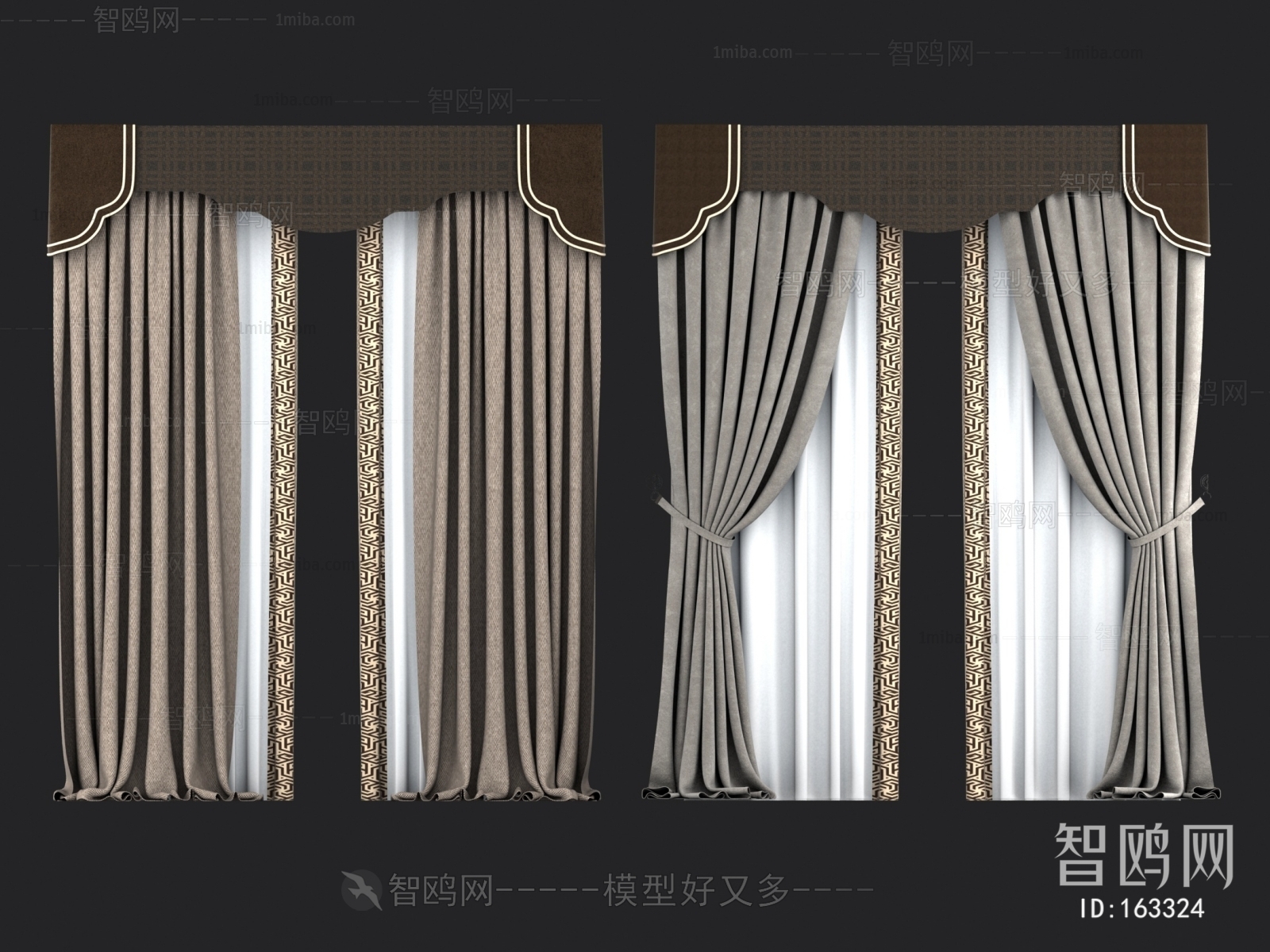 新中式窗帘