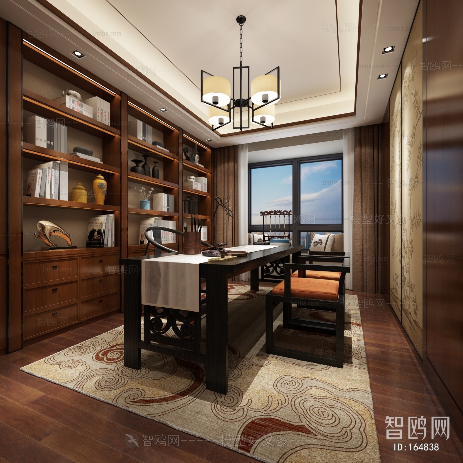 New Chinese Style Study Space