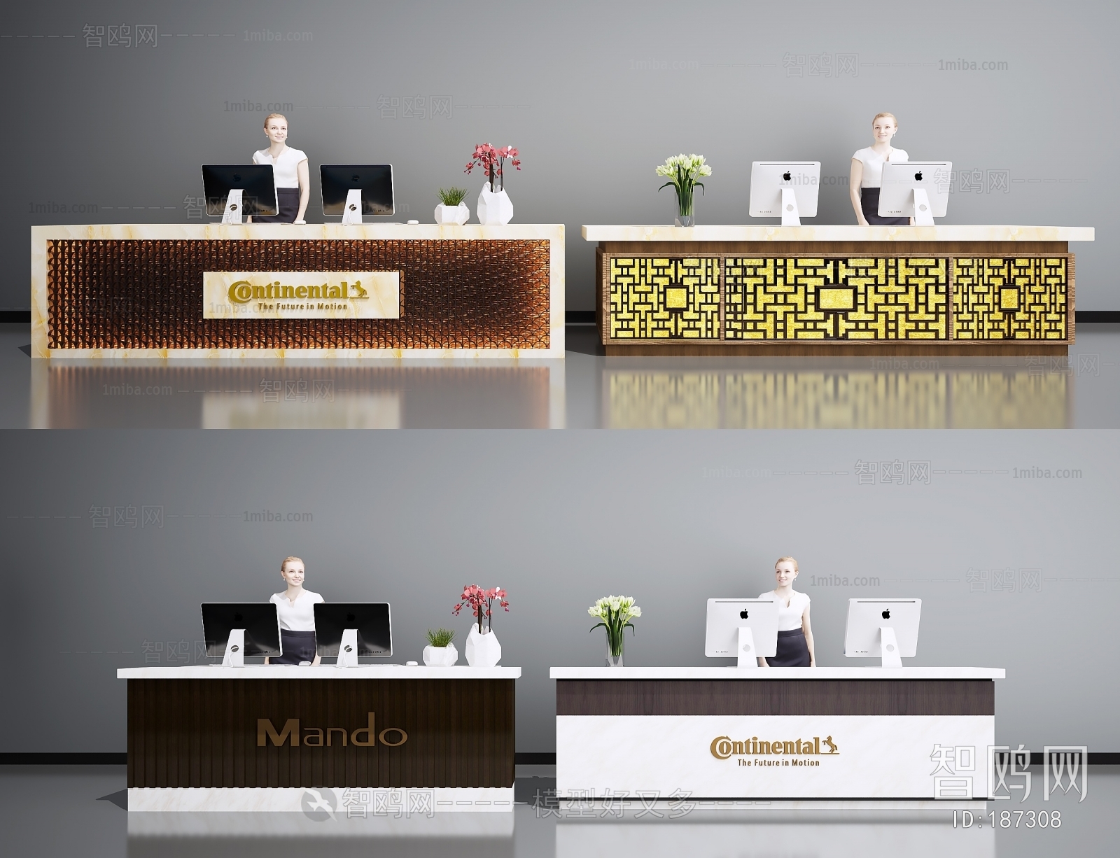 New Chinese Style Reception Desk