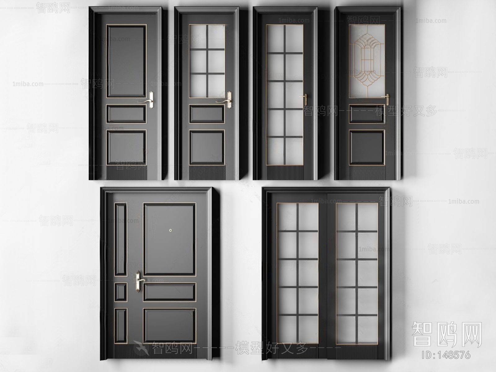 Modern Solid Wood Door