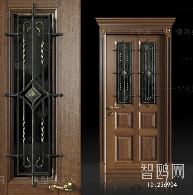 American Style Solid Wood Door