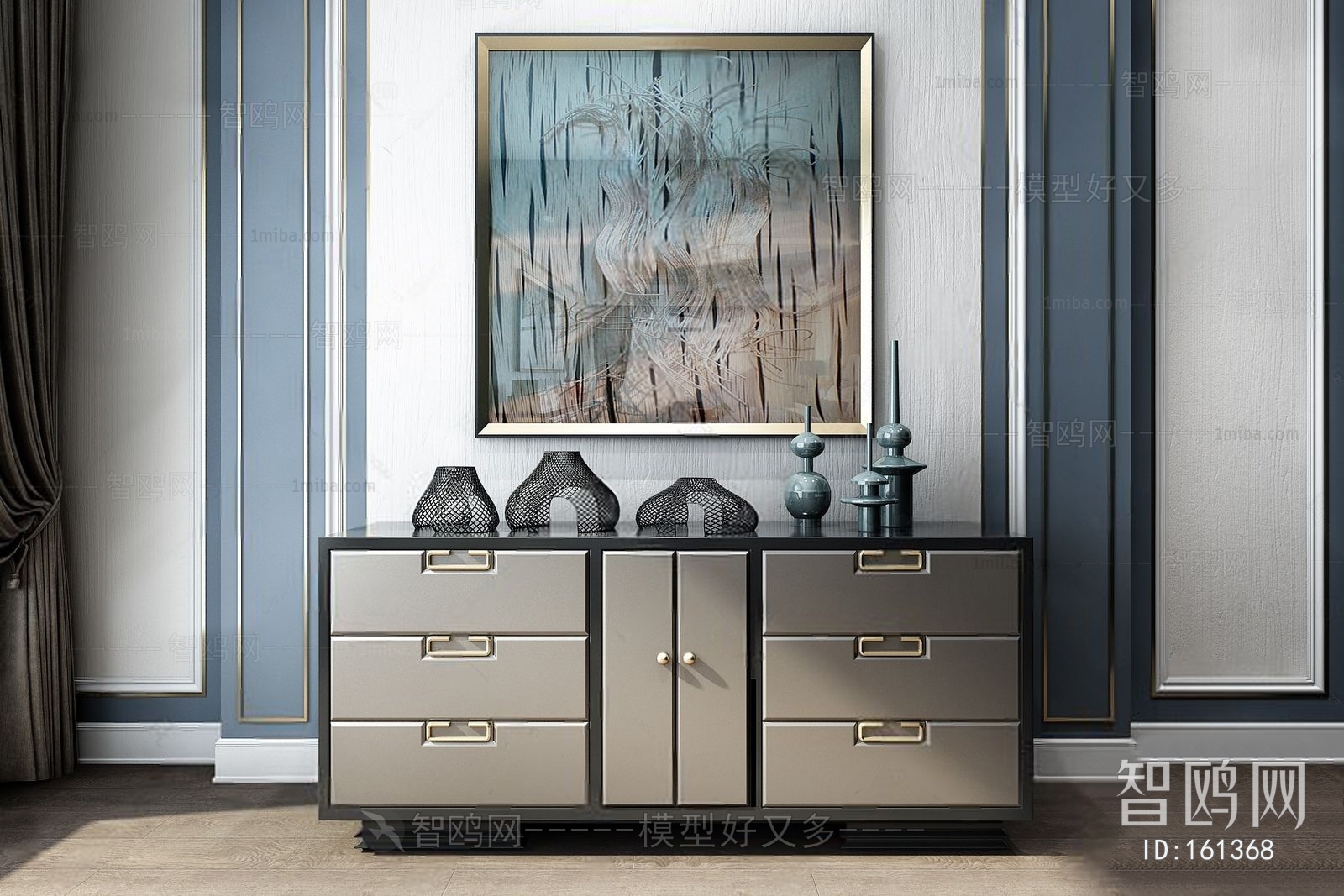 Post Modern Style Side Cabinet/Entrance Cabinet