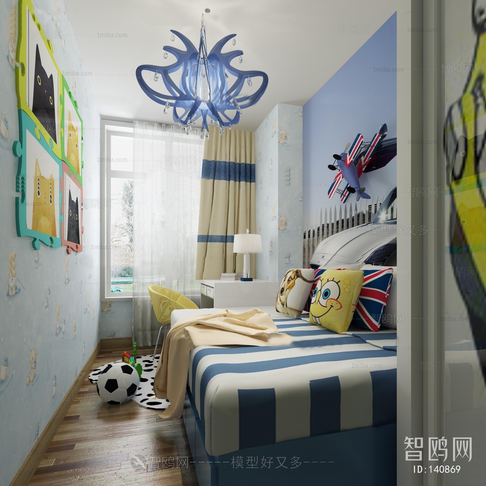 Modern Boy's Room And Son's Room