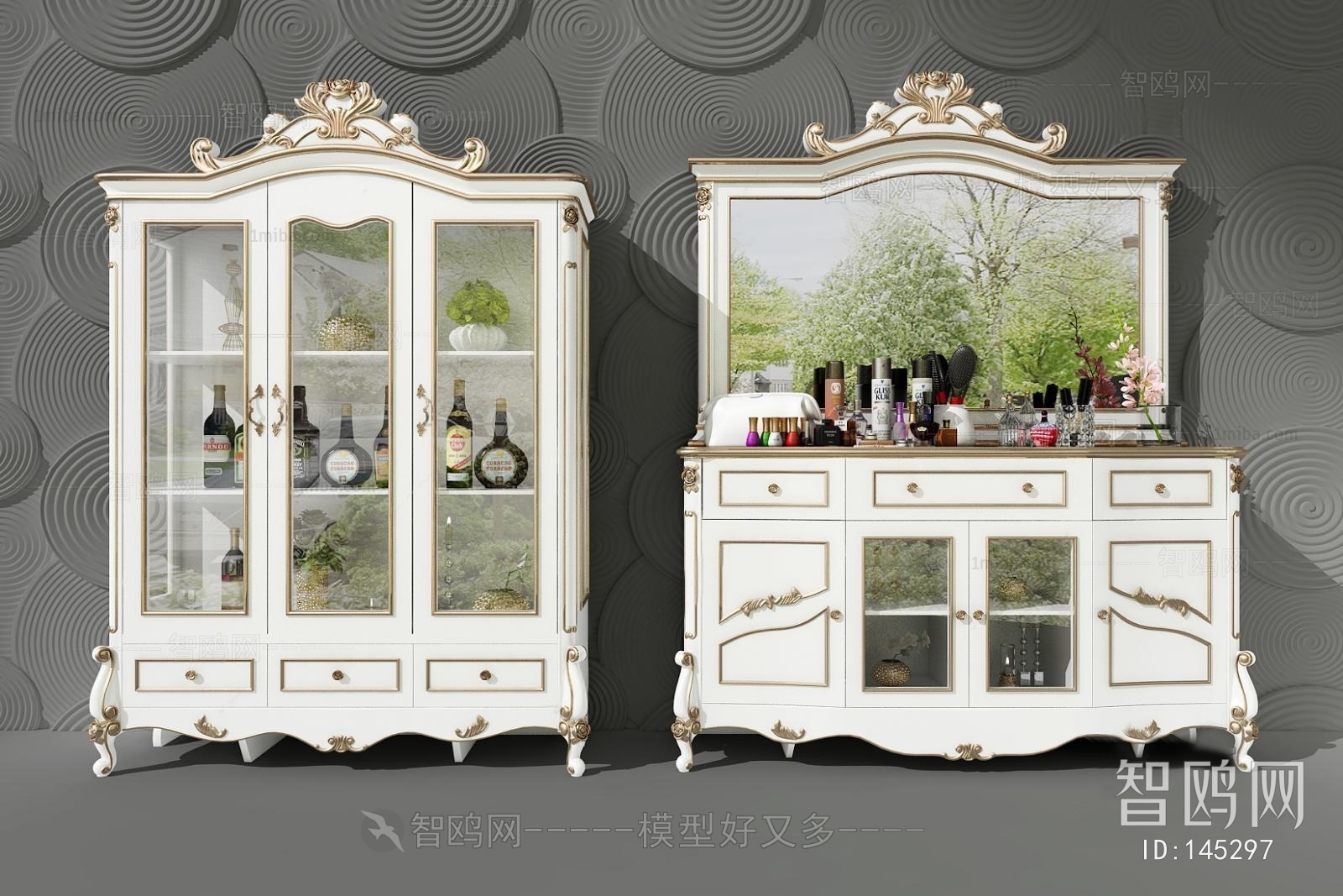 European Style Wine Cabinet