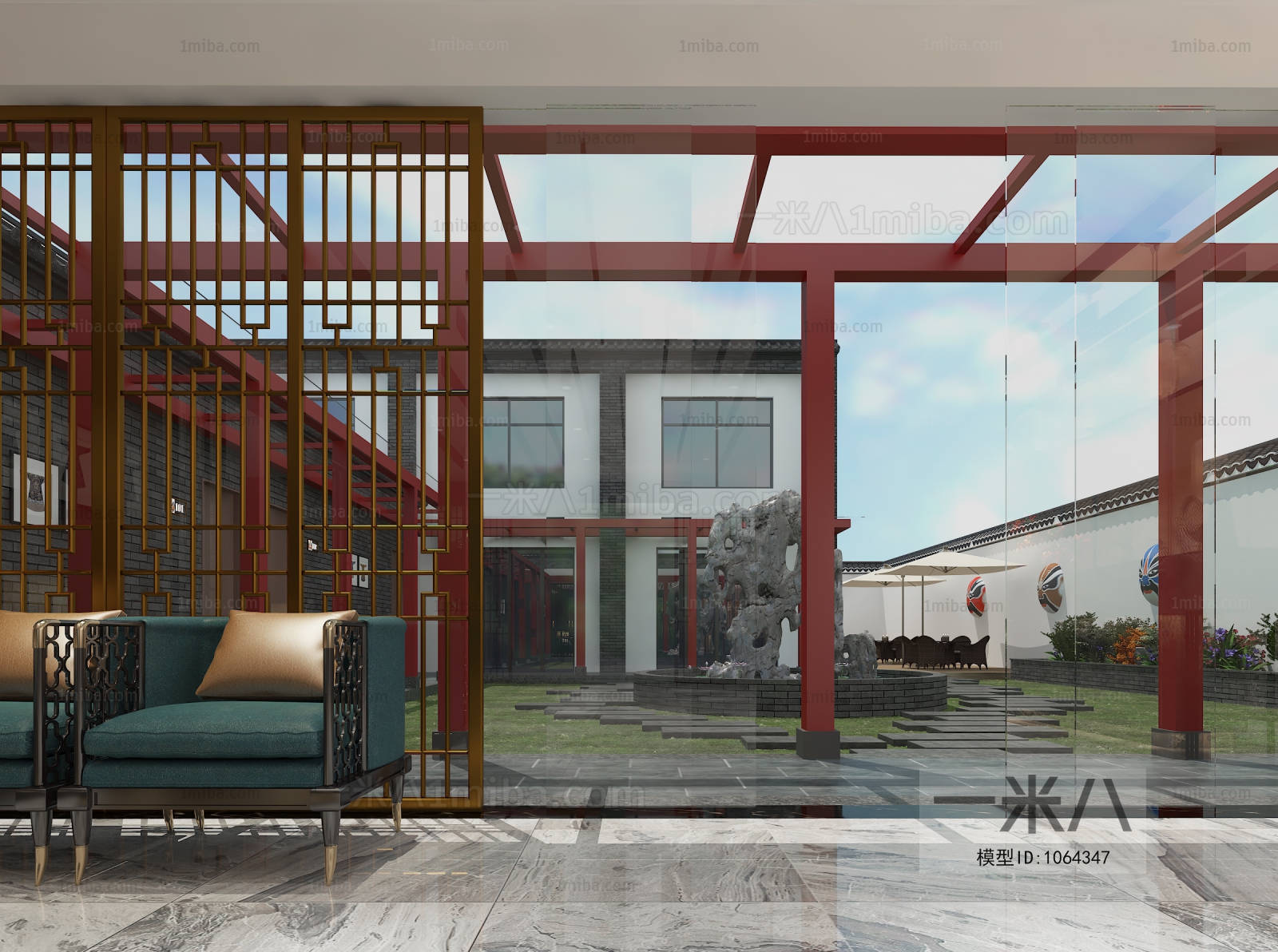 New Chinese Style Courtyard/landscape