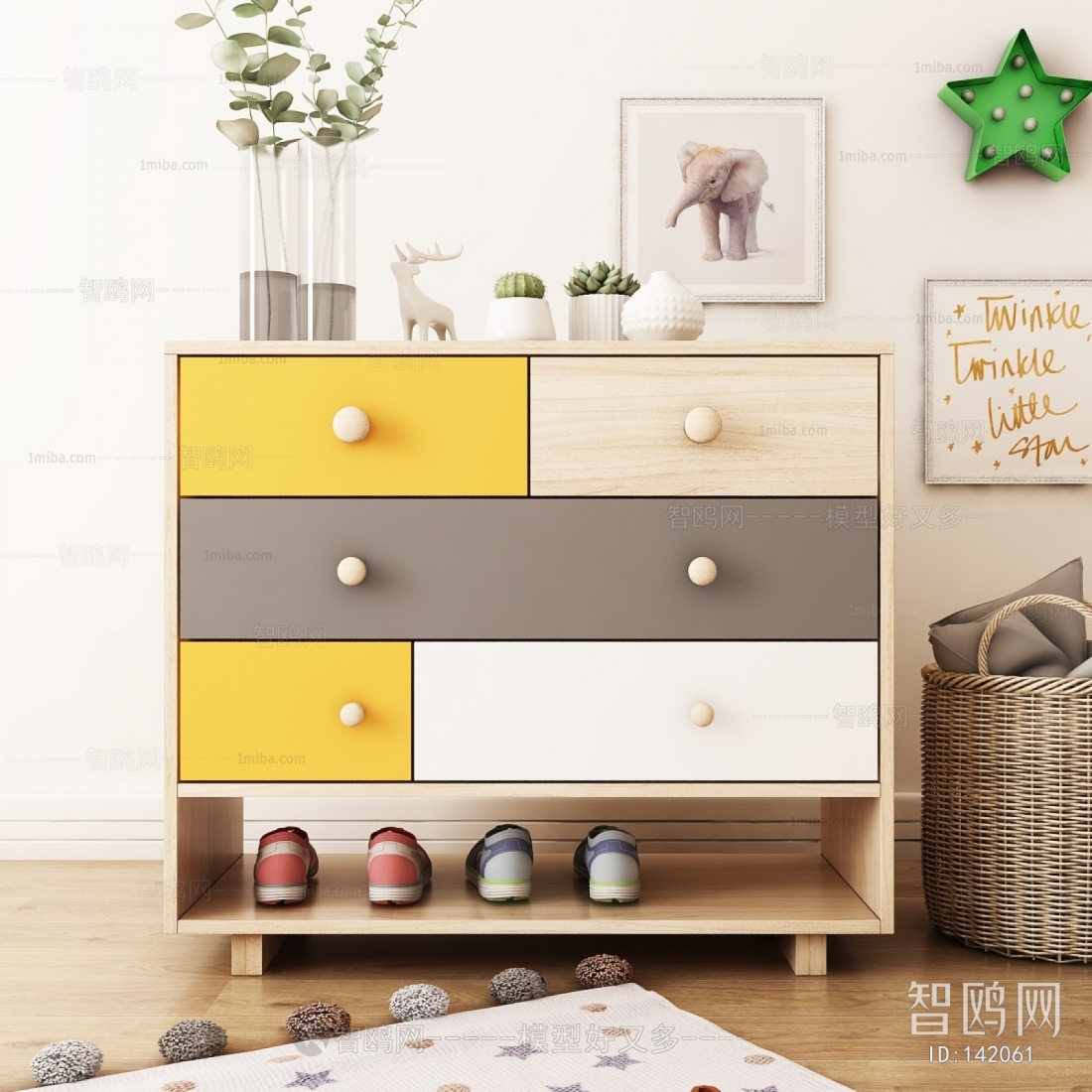 Nordic Style Shoe Cabinet/drawer Cabinet