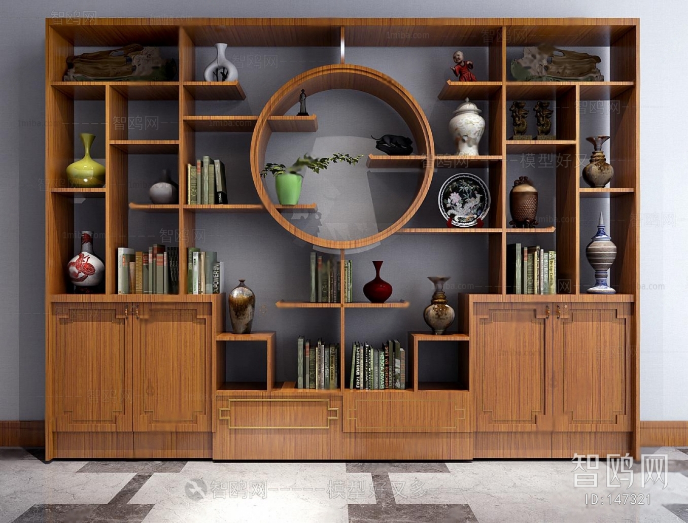 New Chinese Style Bookcase