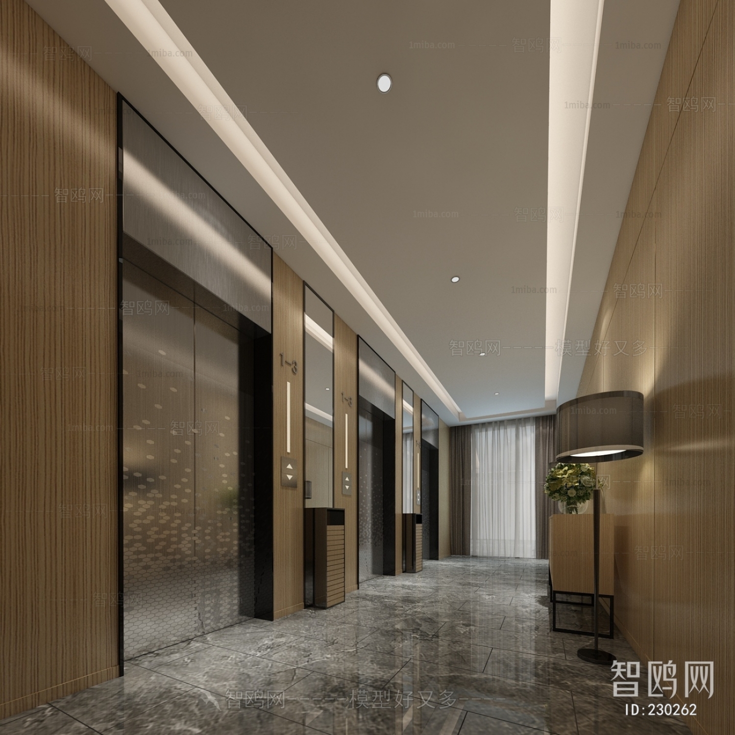 Modern Corridor Elevator Hall