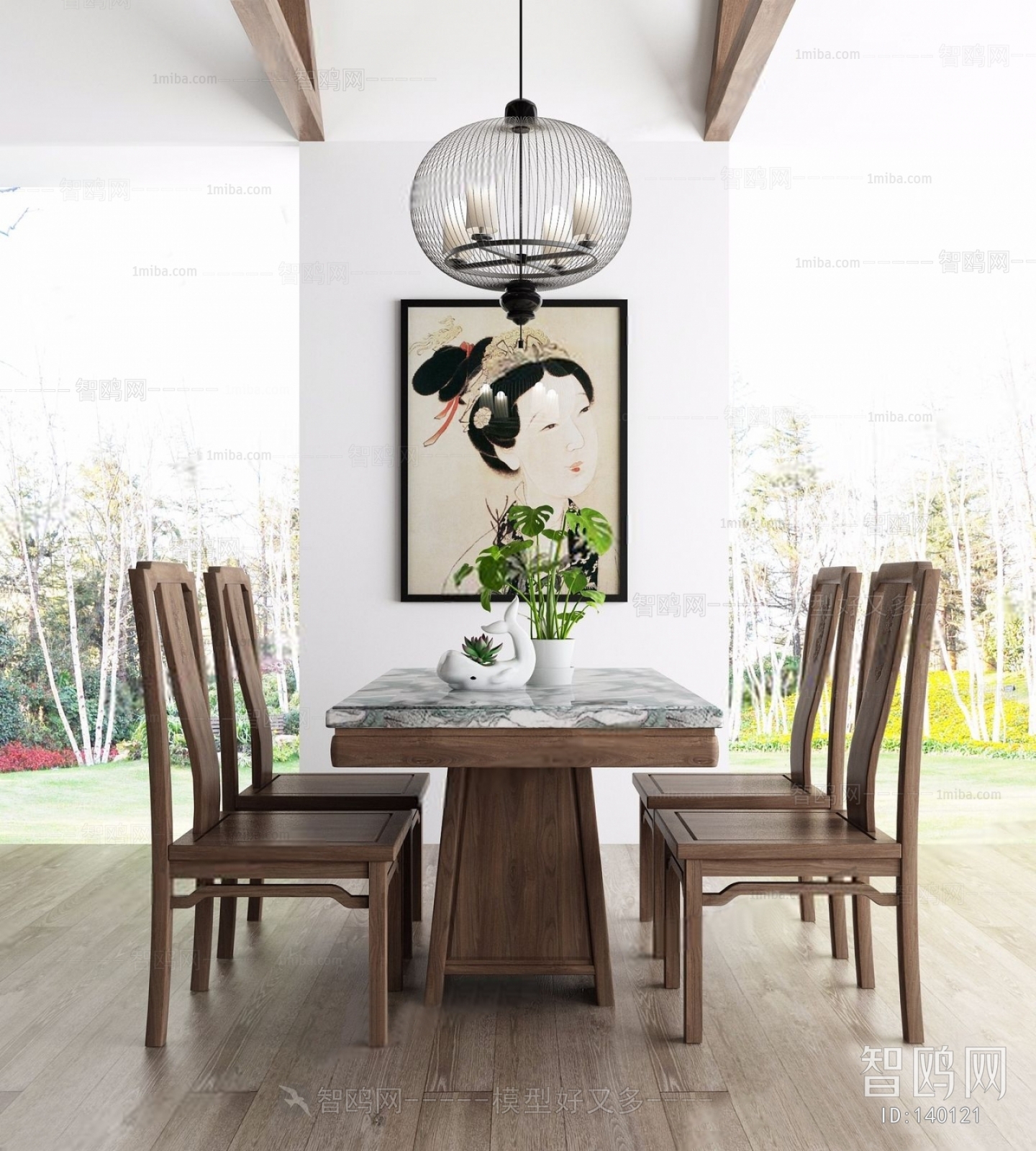 New Chinese Style Dining Table And Chairs