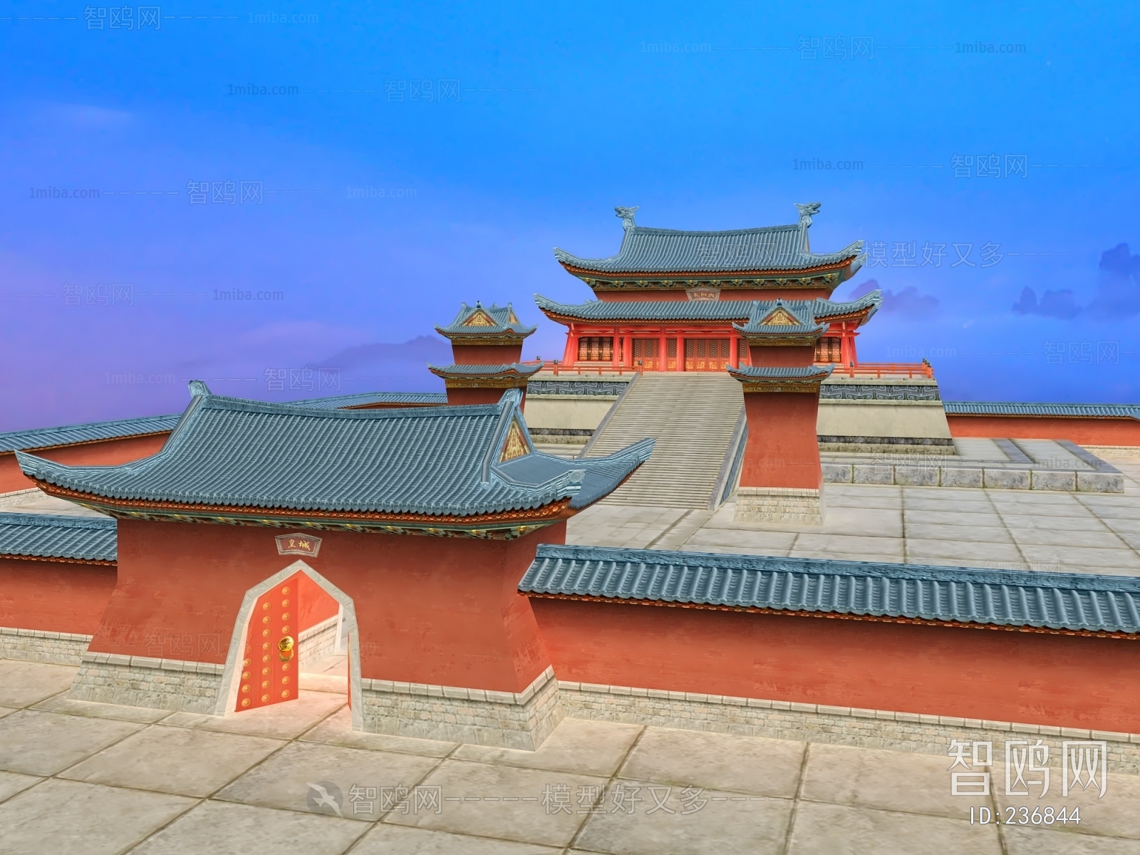 Chinese Style Ancient Architectural Buildings