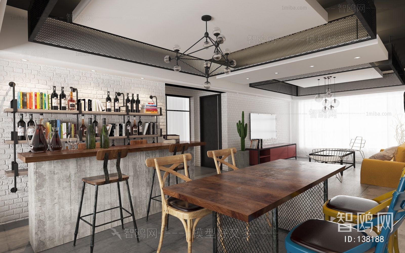 Industrial Style Dining Room