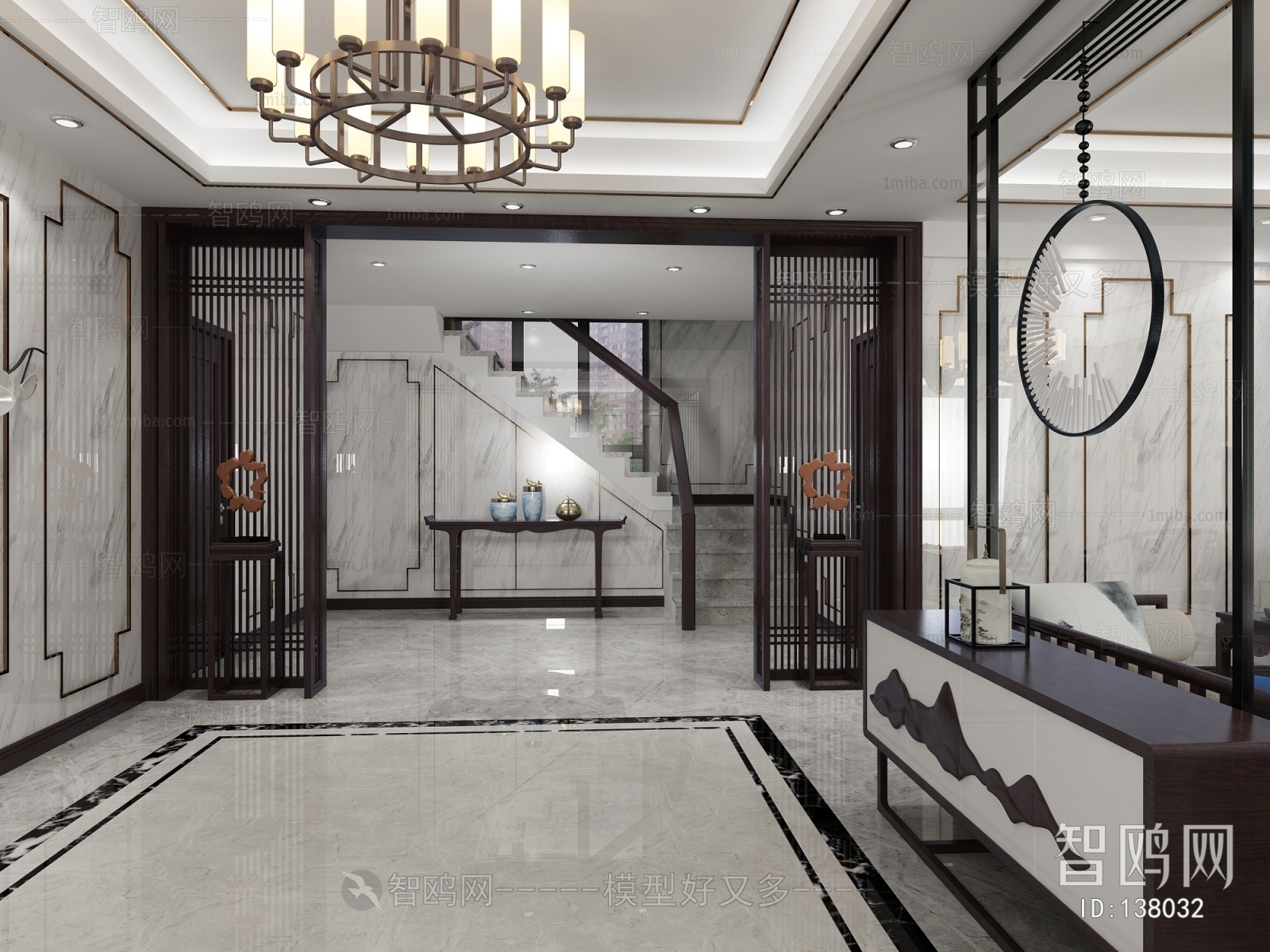 New Chinese Style Hallway