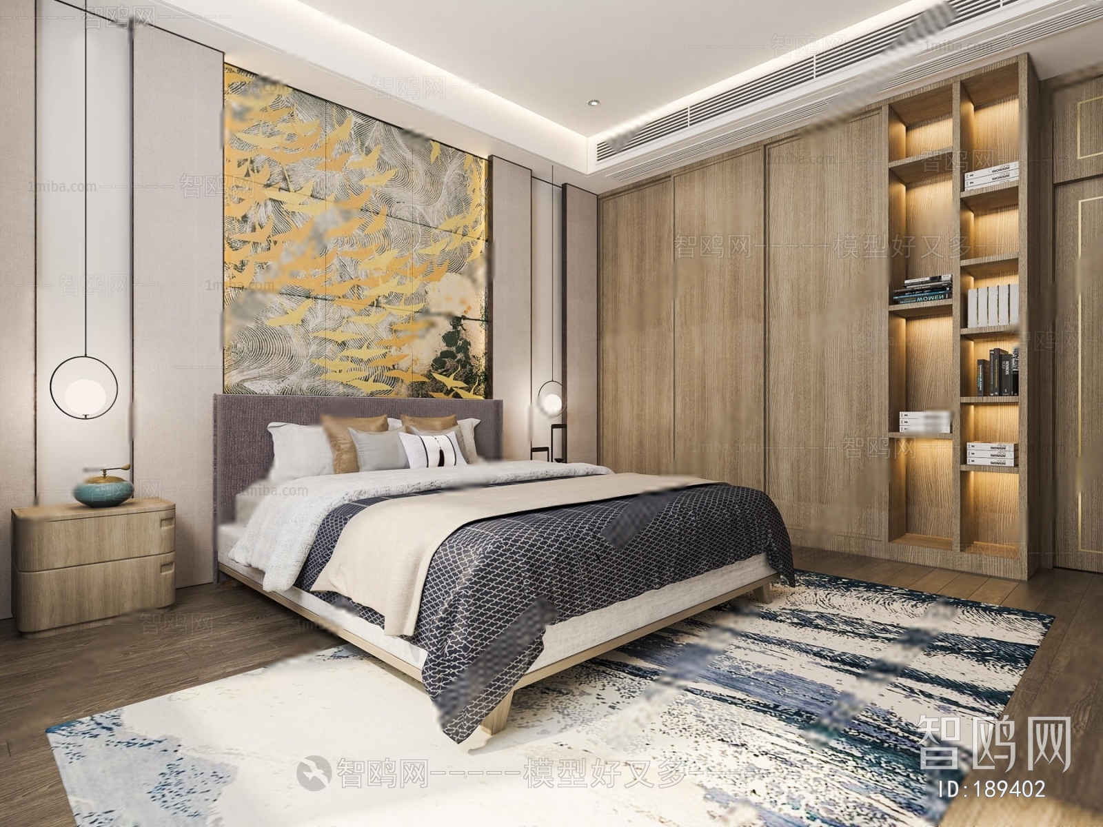New Chinese Style Bedroom