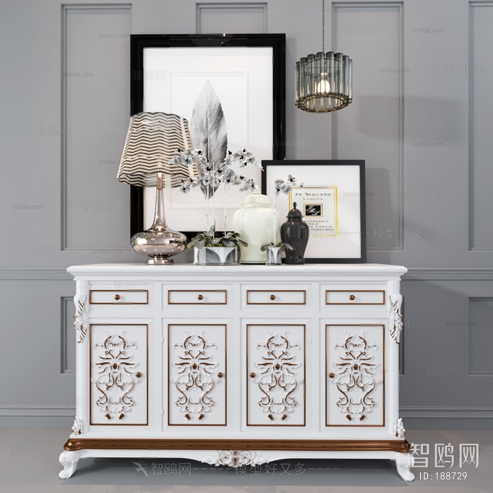 European Style Side Cabinet/Entrance Cabinet