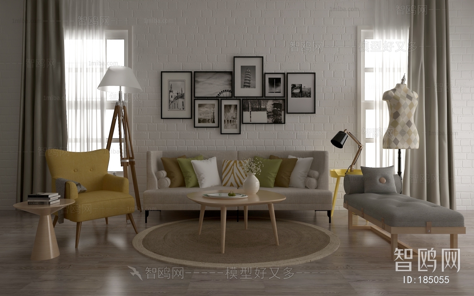 Nordic Style Sofa Combination