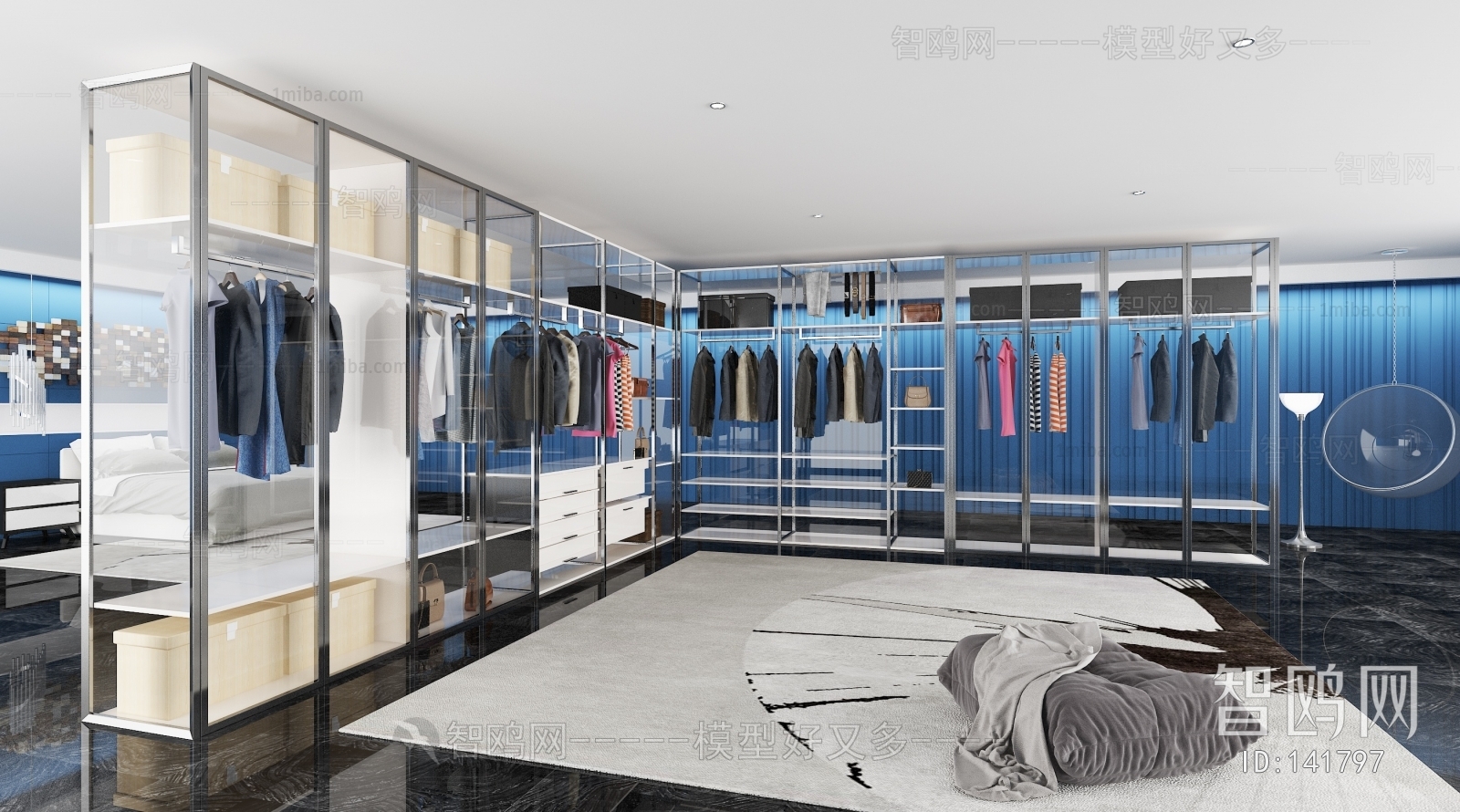 Modern Clothes Storage Area