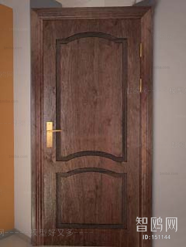 Modern Solid Wood Door