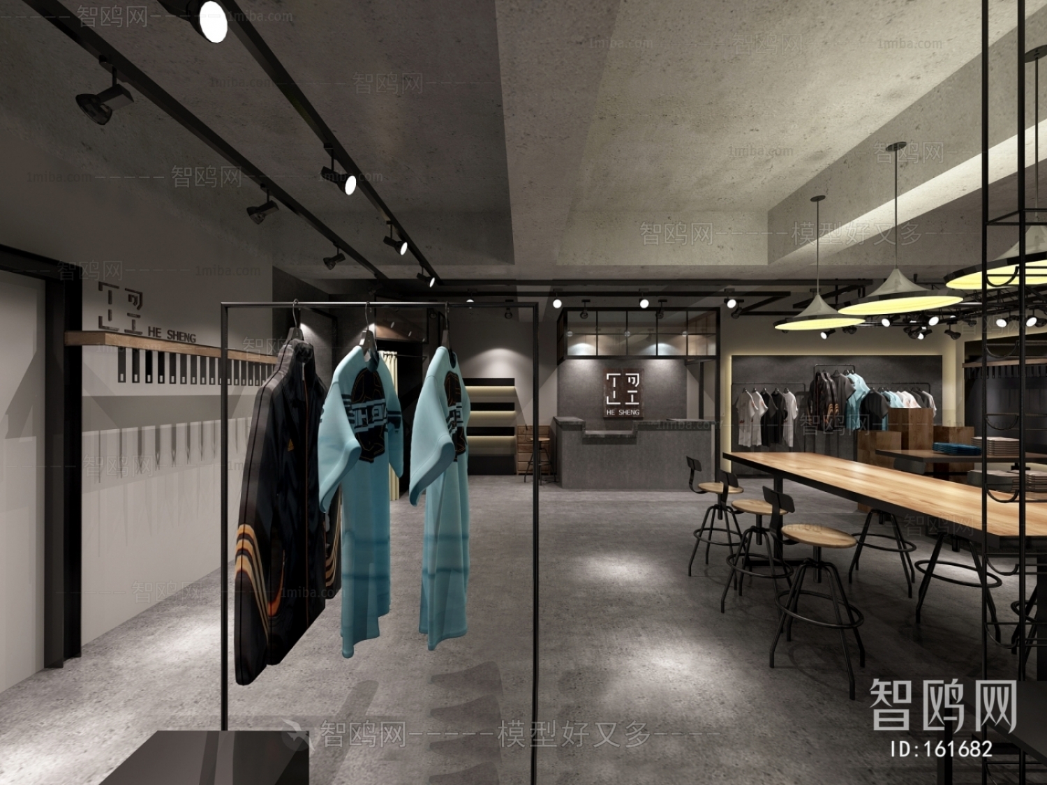 Industrial Style Clothing Store