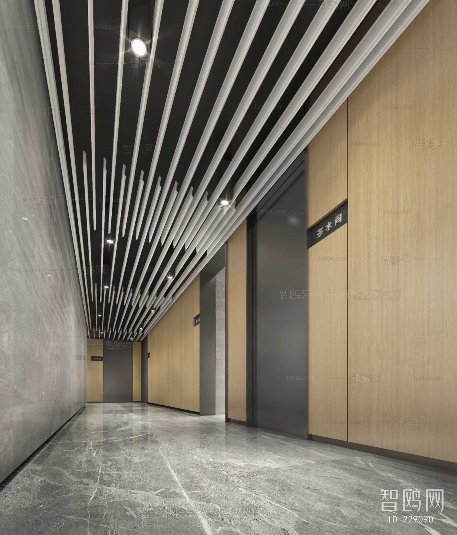 Modern Corridor/elevator Hall