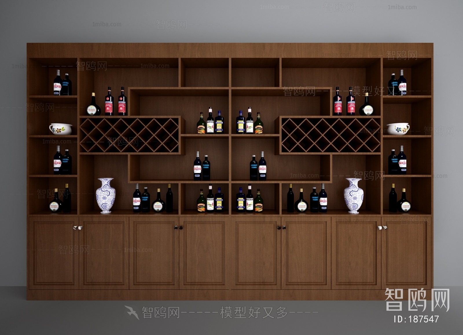 New Chinese Style Wine Cabinet