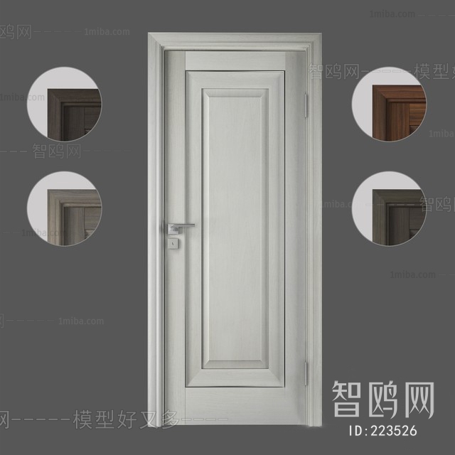 Simple European Style Solid Wood Door