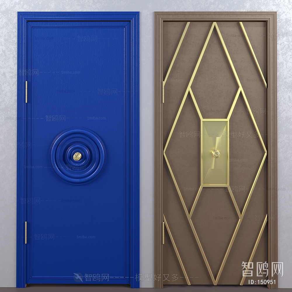 Modern Solid Wood Door