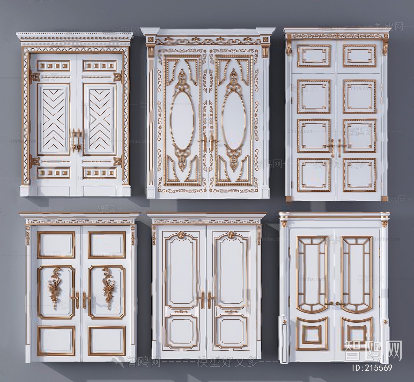 Simple European Style Door