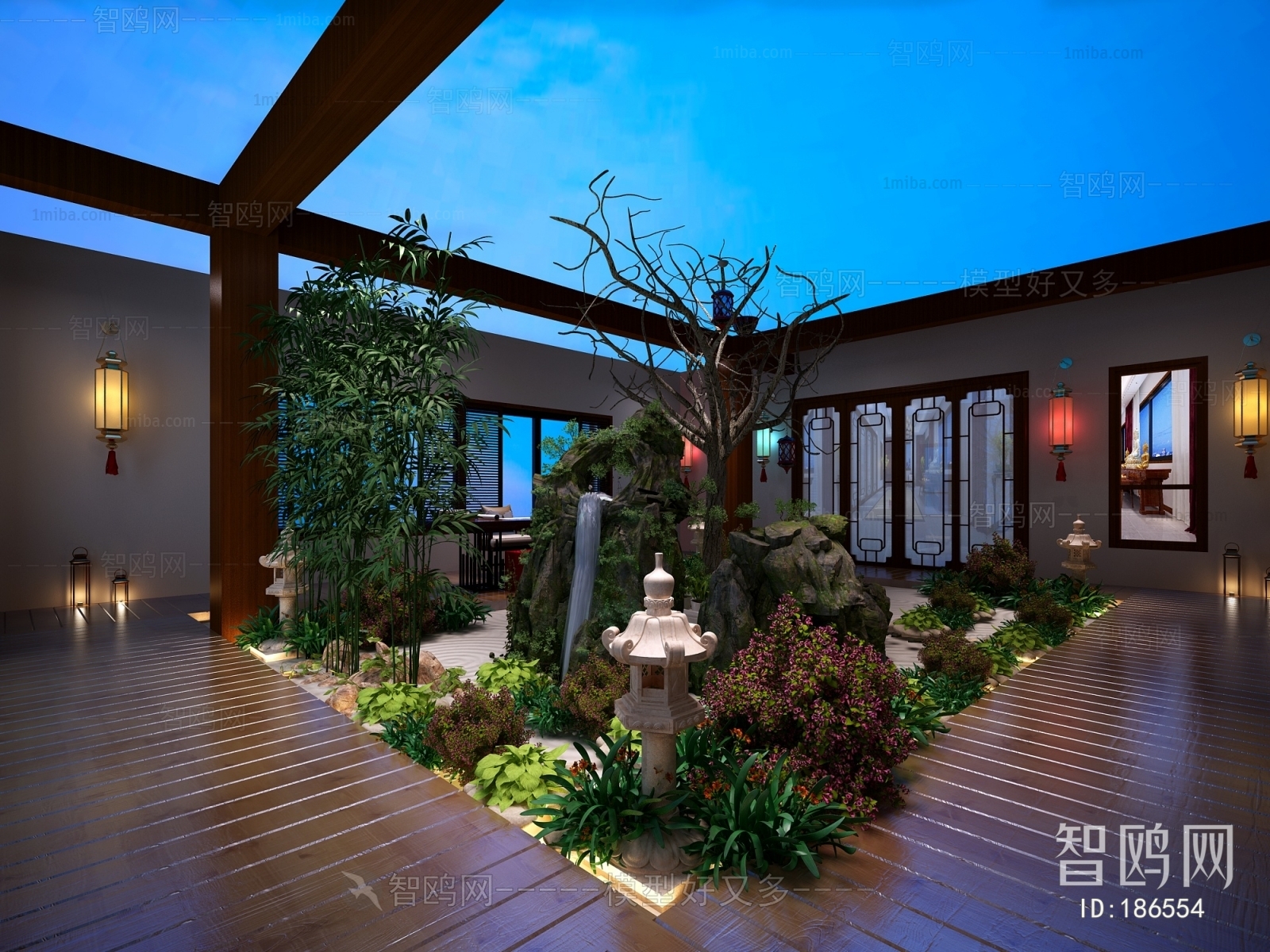 New Chinese Style Courtyard/landscape