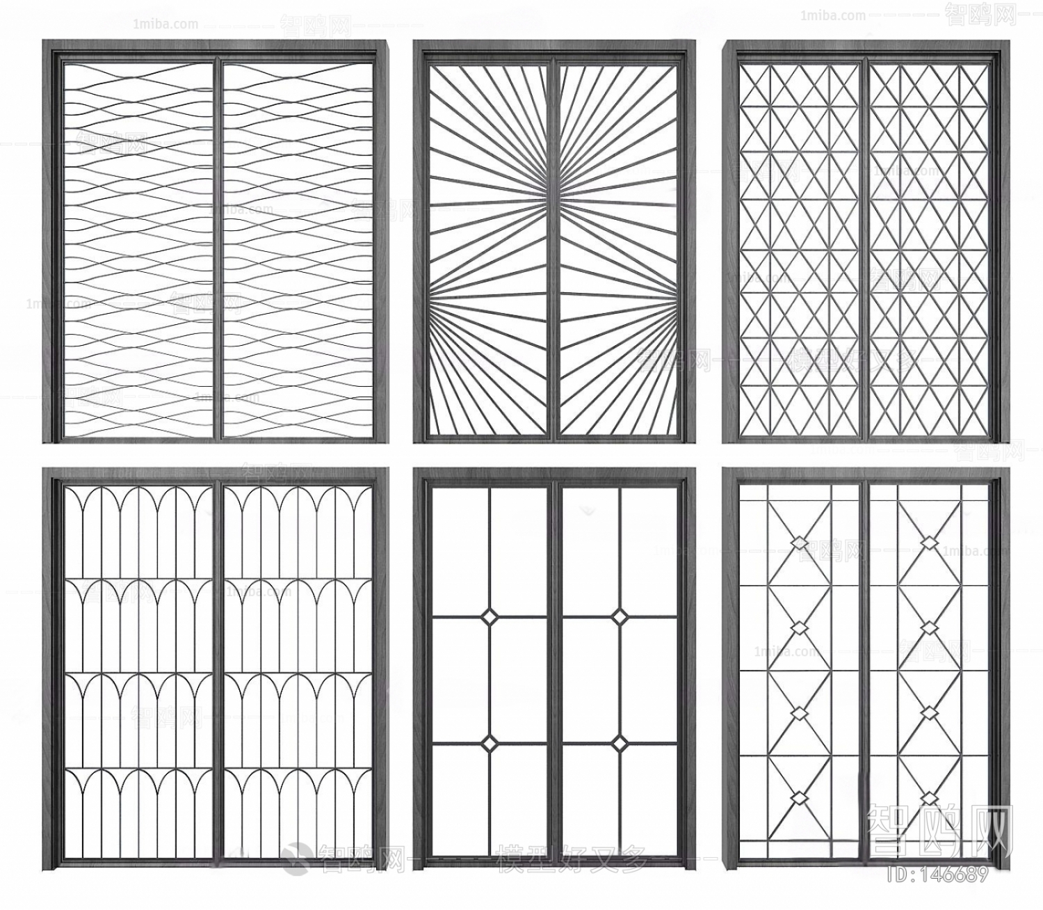 New Chinese Style Sliding Door